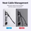 Hook & loop cable tie Vention KAABJ, nylon, 5 m x 11 mm, black