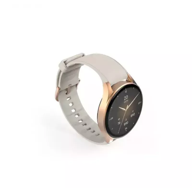 Hama Smartwatch 8900 3.3 cm (1.3 inch) AMOLED 42 mm Digital 466 x 466 pixels Touchscreen Gold GPS (satellite)