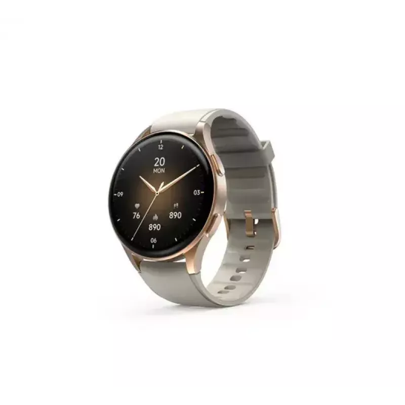 Hama Smartwatch 8900 3.3 cm (1.3 inch) AMOLED 42 mm Digital 466 x 466 pixels Touchscreen Gold GPS (satellite)