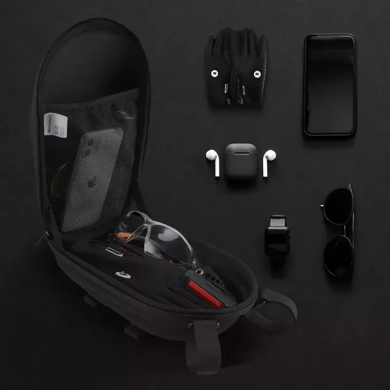 Handlebar Bag Wozinsky WSB1BK — waterproof 4 L, black, for bikes and scooters