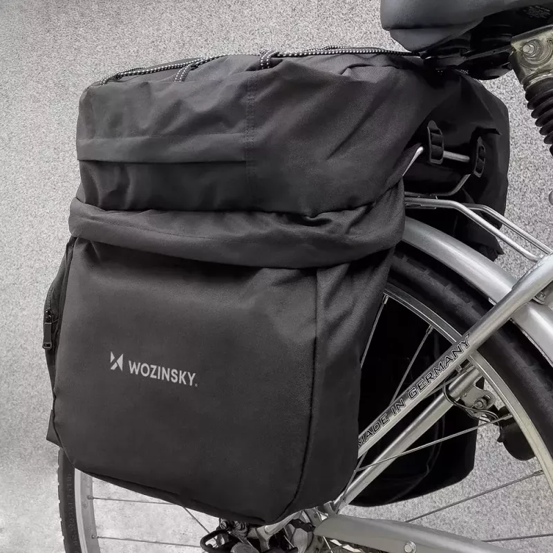 Bike bag Wozinsky WBB13BK 60L black universal – pannier/rear rack bag, 60 L capacity