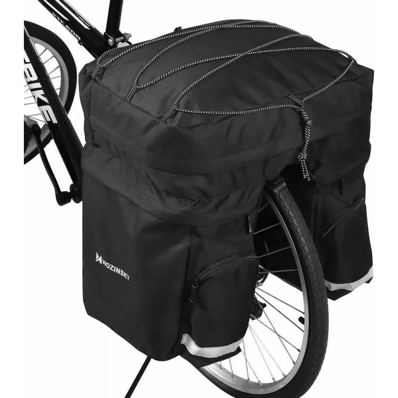 Bike bag Wozinsky WBB13BK 60L black universal – pannier/rear rack bag, 60 L capacity