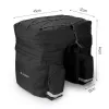 Bike bag Wozinsky WBB13BK 60L black universal – pannier/rear rack bag, 60 L capacity