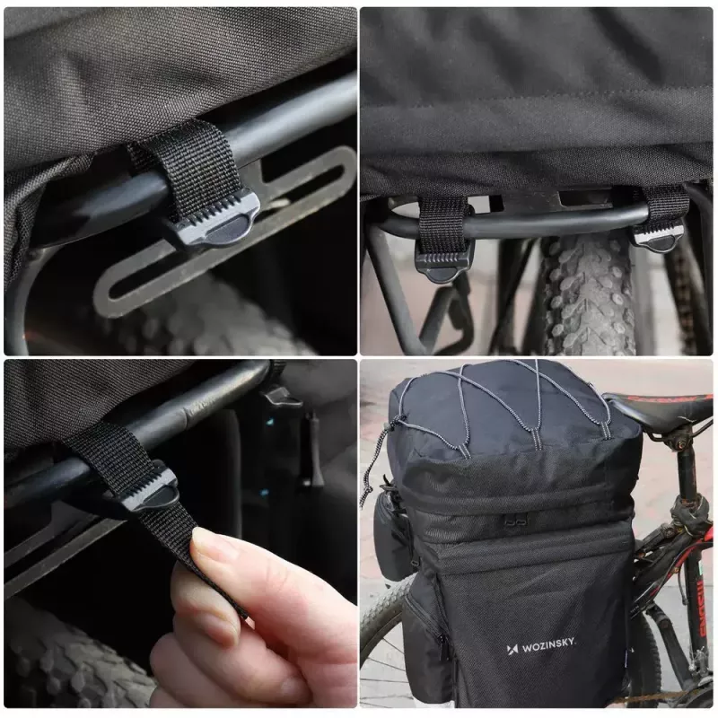 Bike bag Wozinsky WBB13BK 60L black universal – pannier/rear rack bag, 60 L capacity