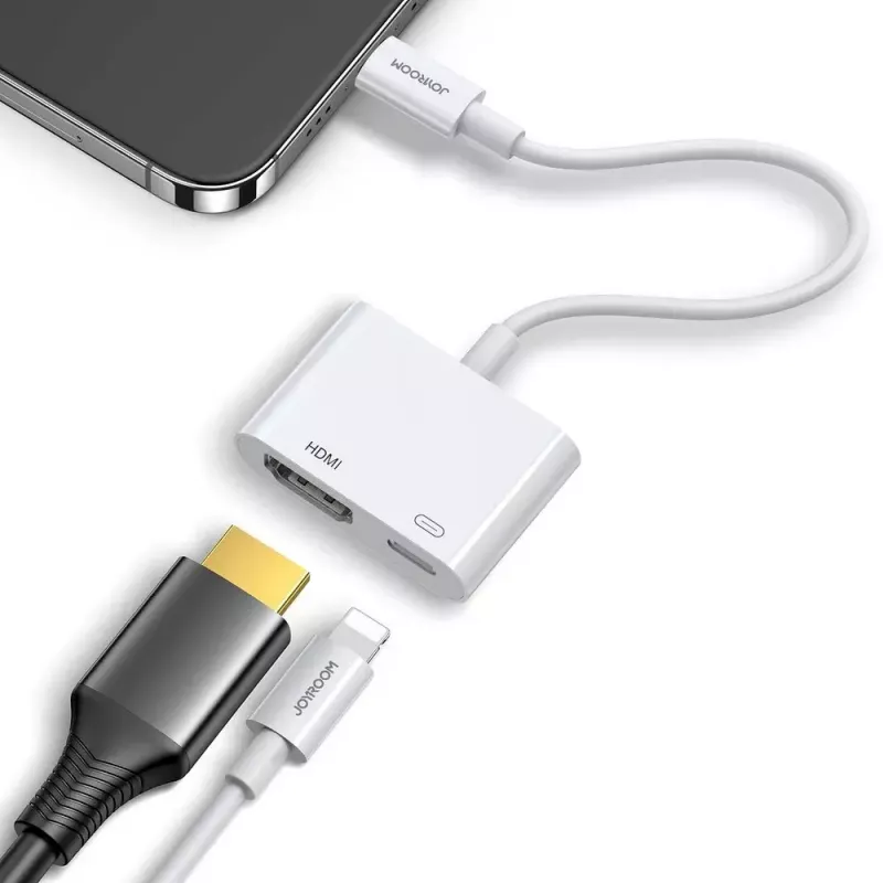 Lightning to HDMI adapter Joyroom S-H141 — Lightning (Apple) to HDMI FullHD 1080p 60Hz, White