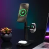 3-in-1 extendable stand mophie MagSafe indoor charger USB smartphone smartwatch headphones