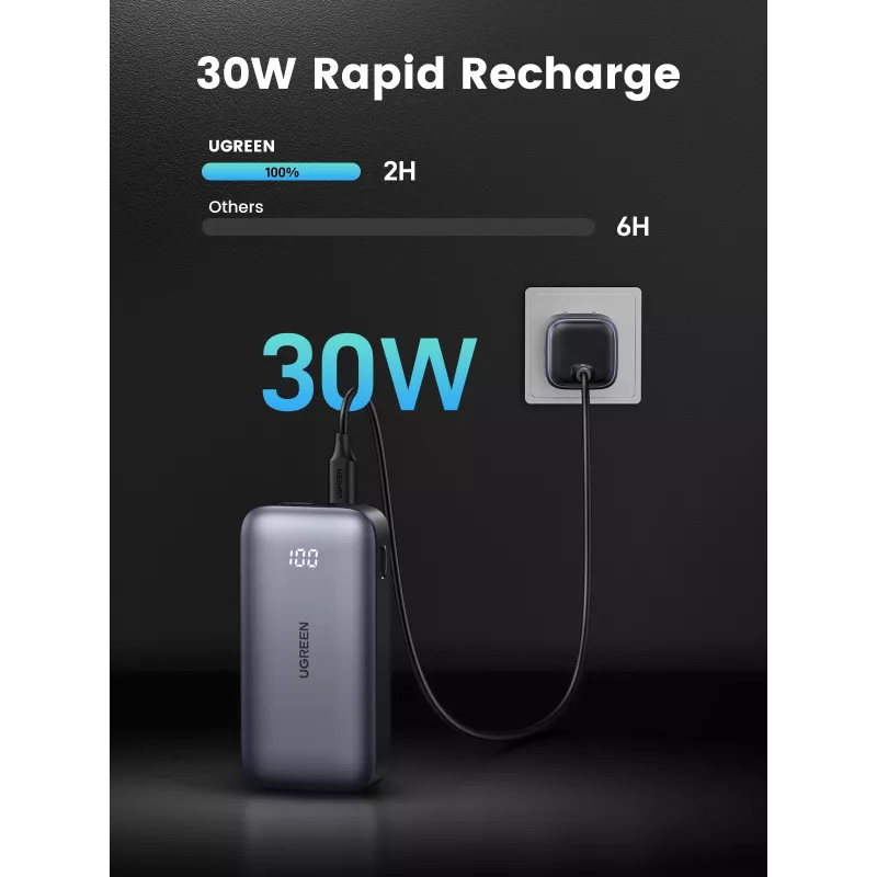 Portable Power Bank Ugreen 10000mAh Mini Quick Charging 30W