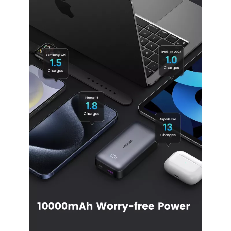 Portable Power Bank Ugreen 10000mAh Mini Quick Charging 30W