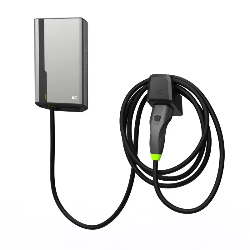 Electric Vehicle Charging Station Green Cell EVGC021A2275 22000W Wall Mounted Grey Aluminium