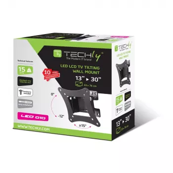 Techly ICA-LCD-901 76.2 cm (30 inch) Black