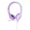Headphones buddy phones Galaxy lilac — over-ear kids headphone, adjustable headband, volume-limited