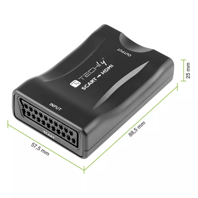 Techly IDATA SCART-HDMI3 video signal converter 1920 x 1080 pixels