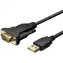 Serial Cable Techly IDATA-USB2-SER-1 Black 1.5m USB Type-A DB-9