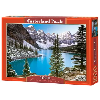 Jigsaw puzzle Castorland The Jewel of the Rockies, Canada — 1000 pieces, landscape, 680 mm width