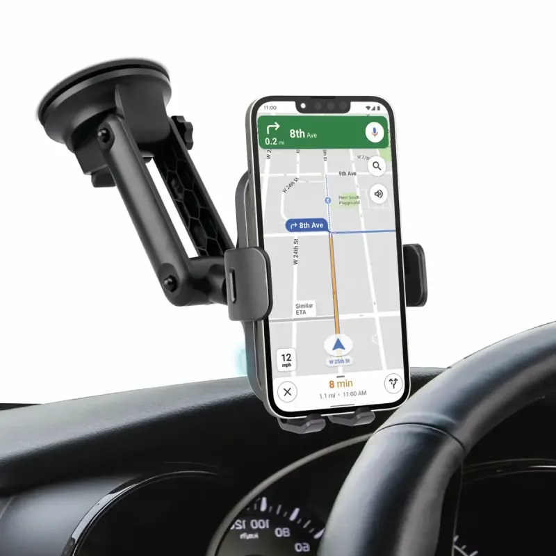 Car active phone holder SBS Mobile TESUPEXTWIR15W for mobile phones, black