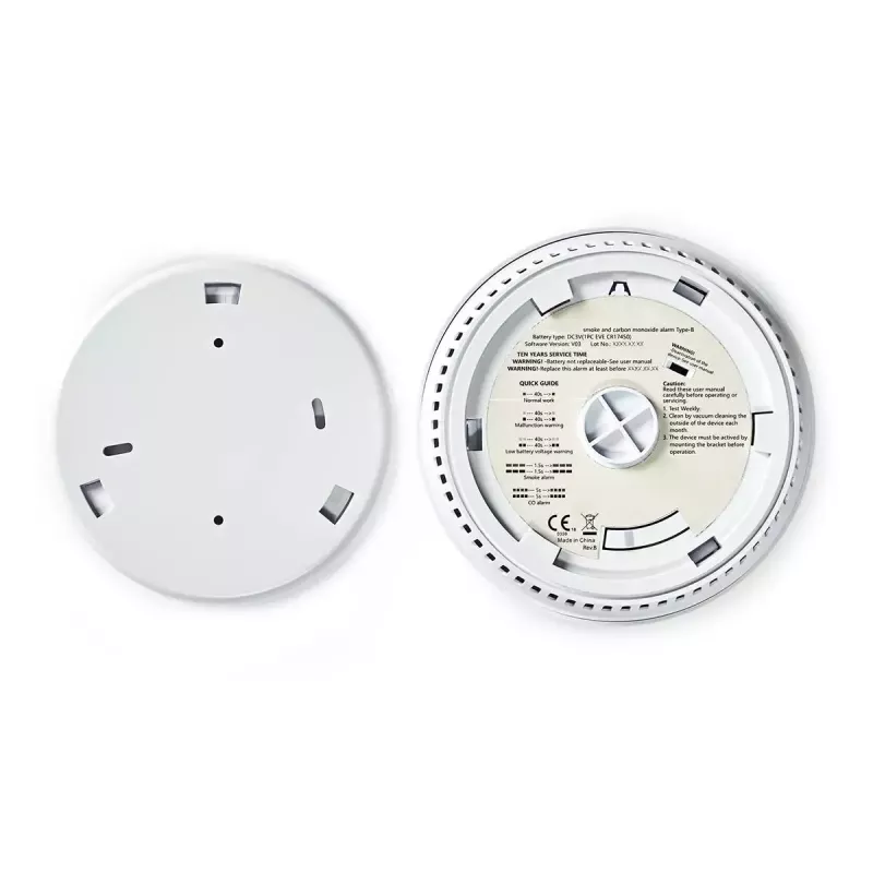 Air-sampling detector Nedis DTCTCS10WT White Battery powered