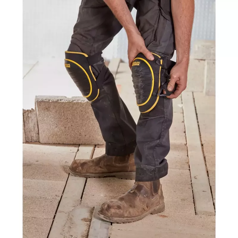 Safety Knee Pad Stanley FATMAX FMST82961-1 Yellow Black Foam Plastic Elastic Nylon