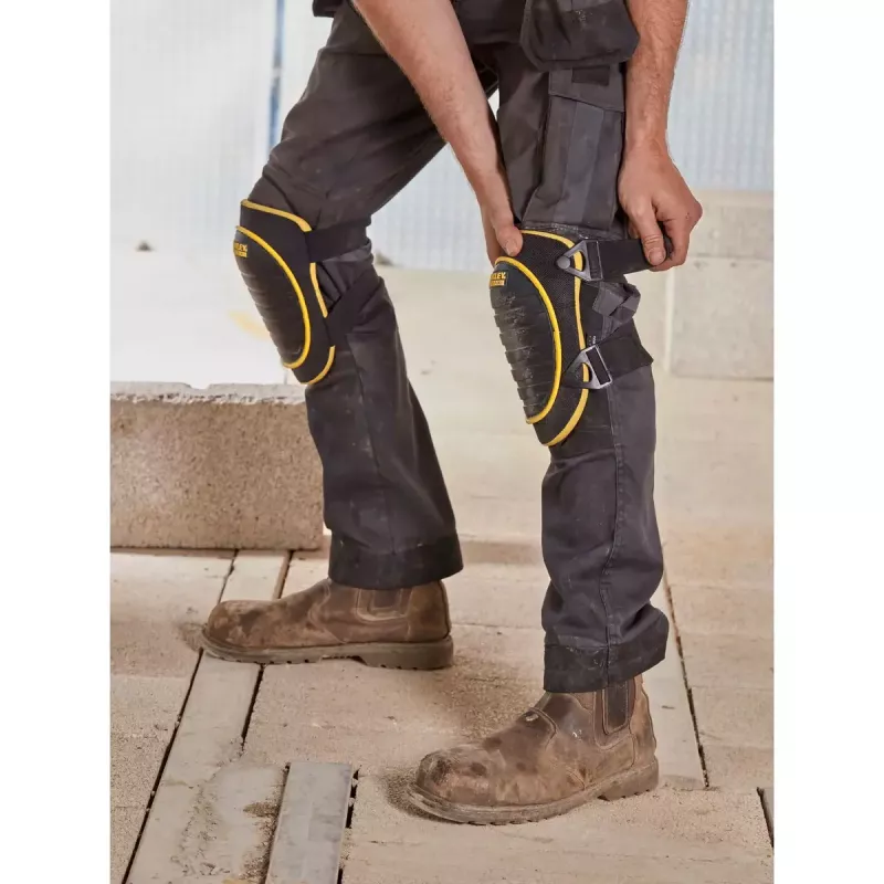 Safety Knee Pad Stanley FATMAX FMST82961-1 Yellow Black Foam Plastic Elastic Nylon