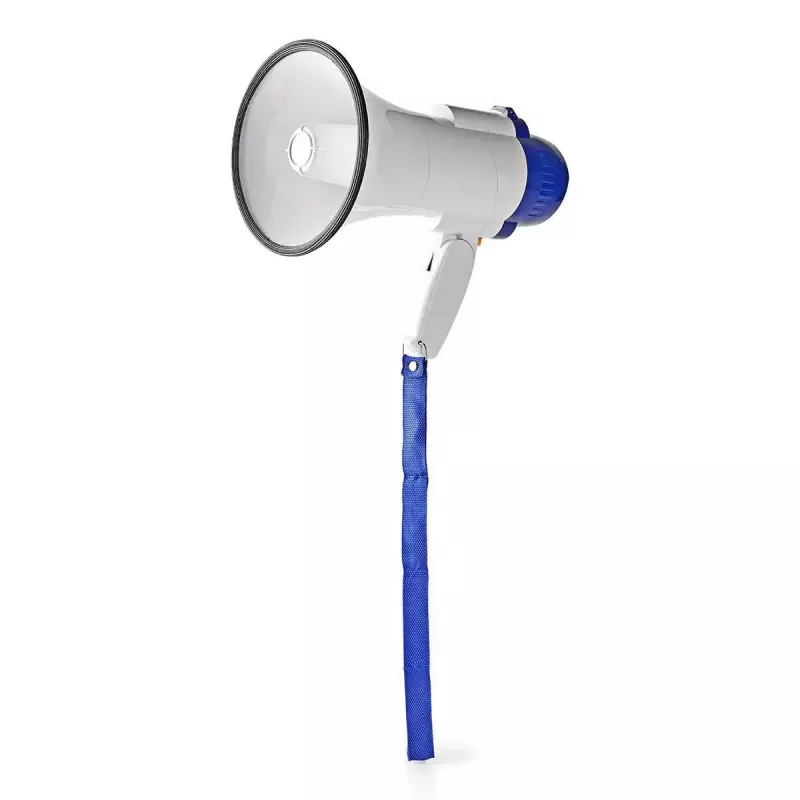 Megaphone Nedis MEPH150WT White Blue 15W 150m Range