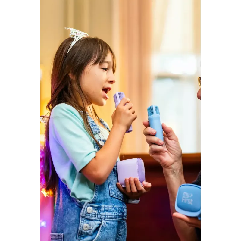 Children's portable speaker MYFIRST myFirst Voice 2 — purple, compact rechargeable audio for kids