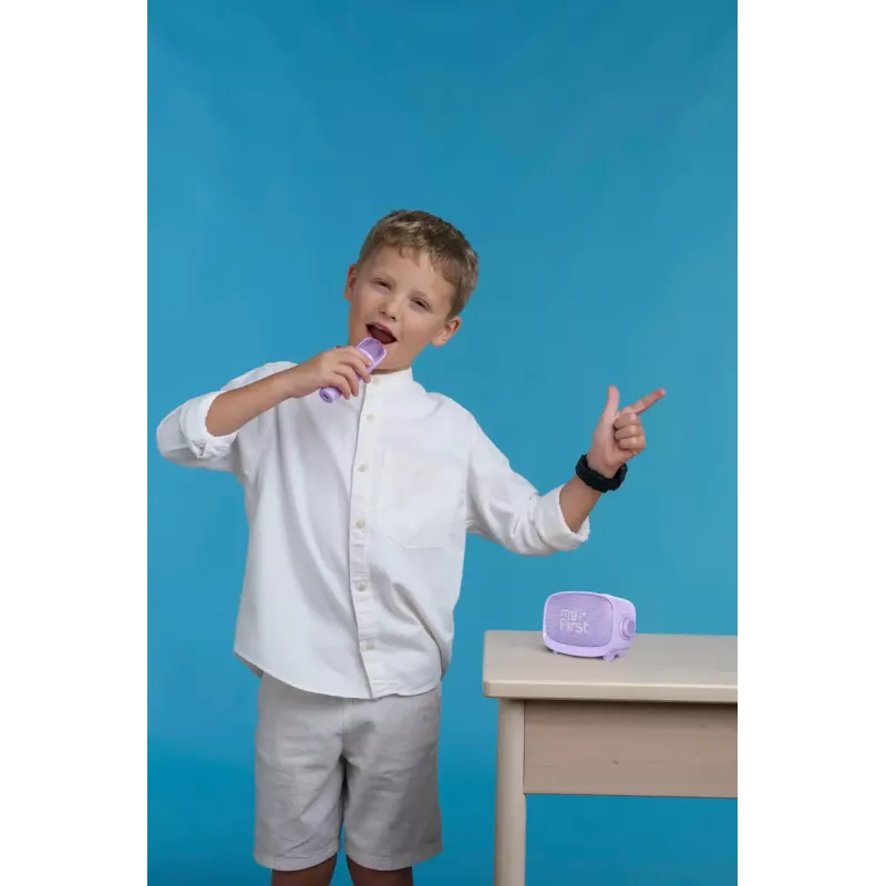 Children's portable speaker MYFIRST myFirst Voice 2 — purple, compact rechargeable audio for kids