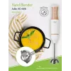 Immersion blender Adler AD 4616 — handheld stick blender, 500 W max, 2 speeds, stainless steel blades, white