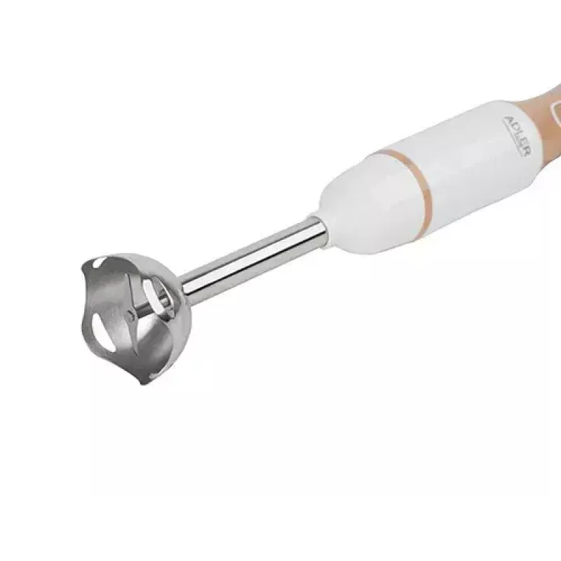 Immersion blender Adler AD 4616 — handheld stick blender, 500 W max, 2 speeds, stainless steel blades, white