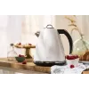Adler AD 1343 electric kettle, 1.5 L, 1850 W, stainless steel, Strix, White