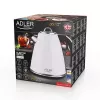 Adler AD 1343 electric kettle, 1.5 L, 1850 W, stainless steel, Strix, White