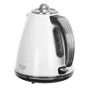 Adler AD 1343 electric kettle, 1.5 L, 1850 W, stainless steel, Strix, White