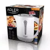 Electric kettle Adler AD 1244 — 2.5 L, 2200 W, white, concealed heating element