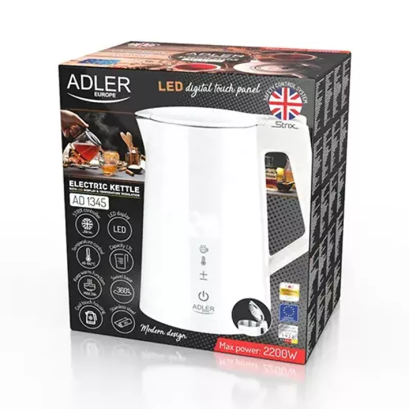 Electric kettle Adler 1.7 L 1850 W White