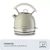 Ariete 2877 Kettle Vintage, 1,7L, Cordless, Beige, 1.7 L, 2000 W, Beige, Water level indicator, Cordless, Filtering