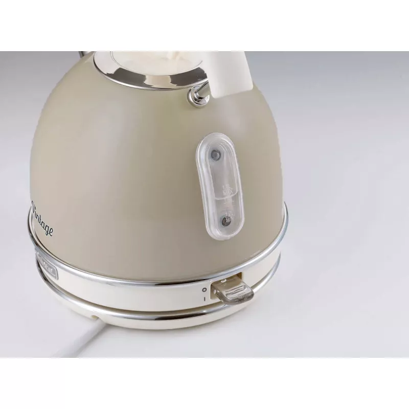 Ariete 2877 Kettle Vintage, 1,7L, Cordless, Beige, 1.7 L, 2000 W, Beige, Water level indicator, Cordless, Filtering