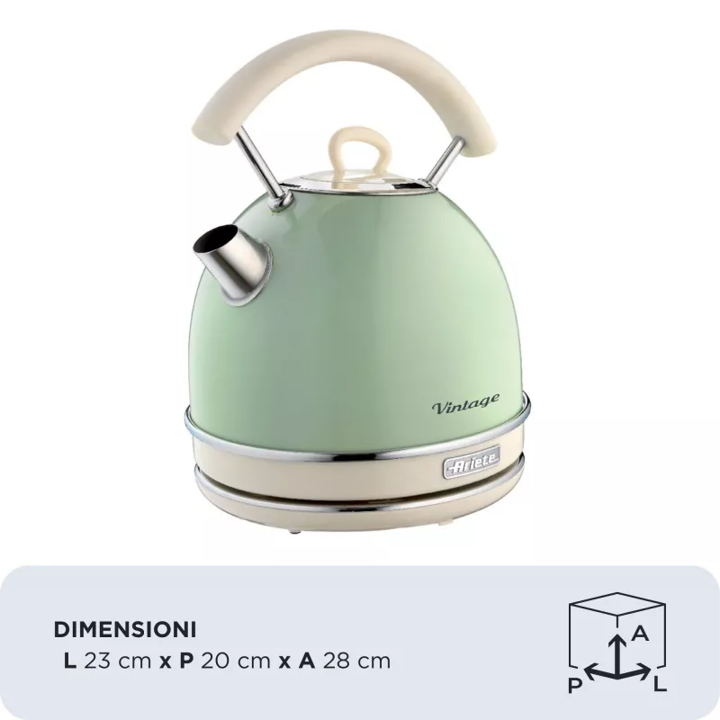 Electric kettle ARIETE Vintage A2877/04 Light Green
