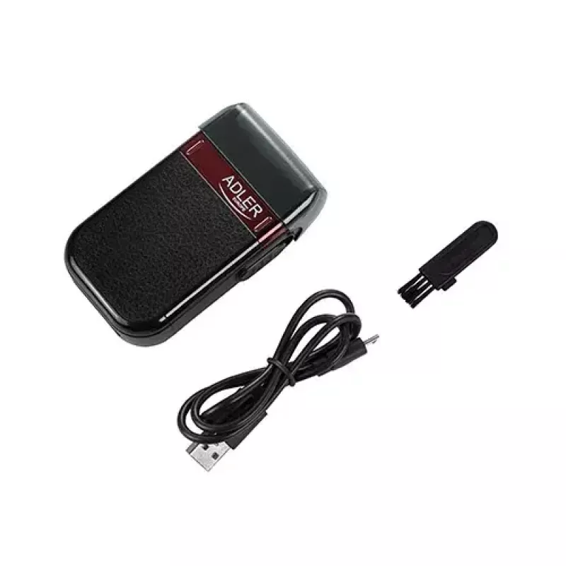 Foil shaver Adler AD 2923 — men's foil shaver, 2 blades, wet & dry, 45 min battery, slider control, black