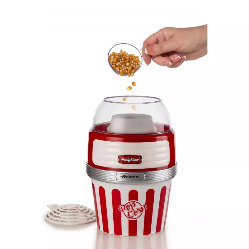 Popcorn Maker Ariete 2957/00 Red Transparent White