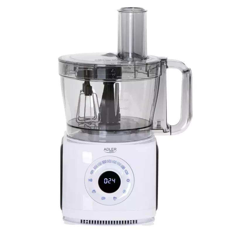 Adler AD 4224 Food Processor, 1000 W, 2 L bowl, 7 speeds, White