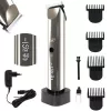 Adler AD 2834 Hair Clipper, 3 mm to 1.2 cm, 4 attachments, LCD, Silver