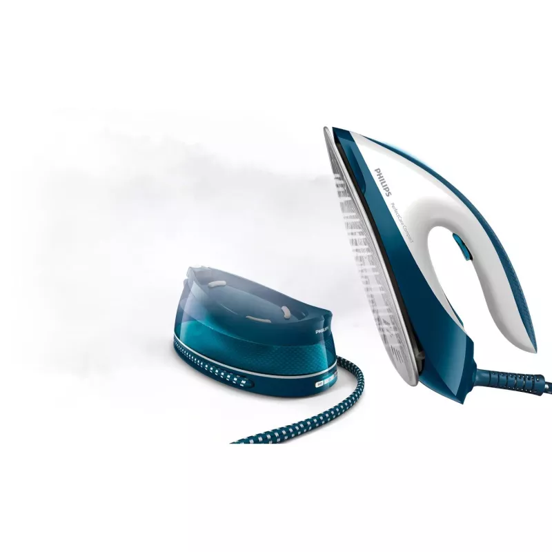 Philips GC7844/20 steam ironing station 2400 W 1.5 L SteamGlide soleplate Aqua colour, White