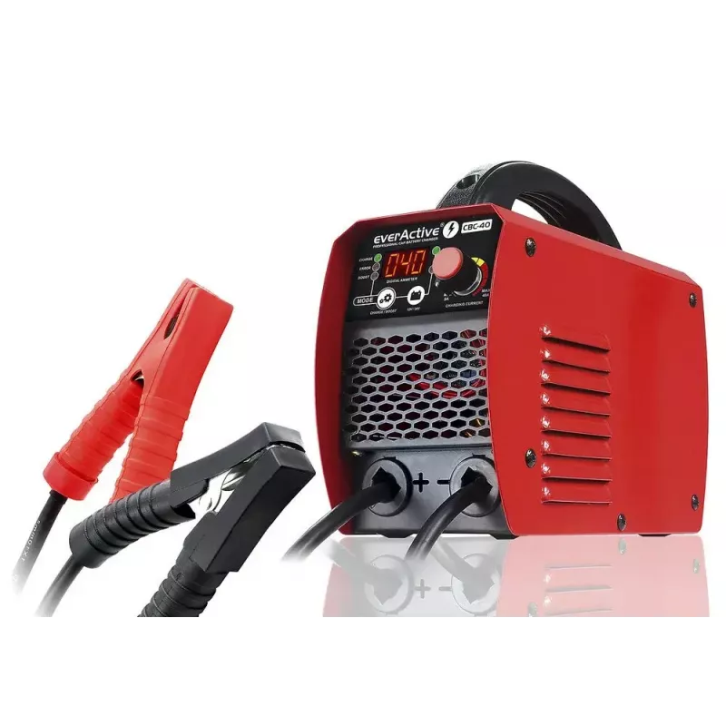 Car charger everActive CBC40 12V/24V, vehicle battery charger compatible with 12V and 24V systems