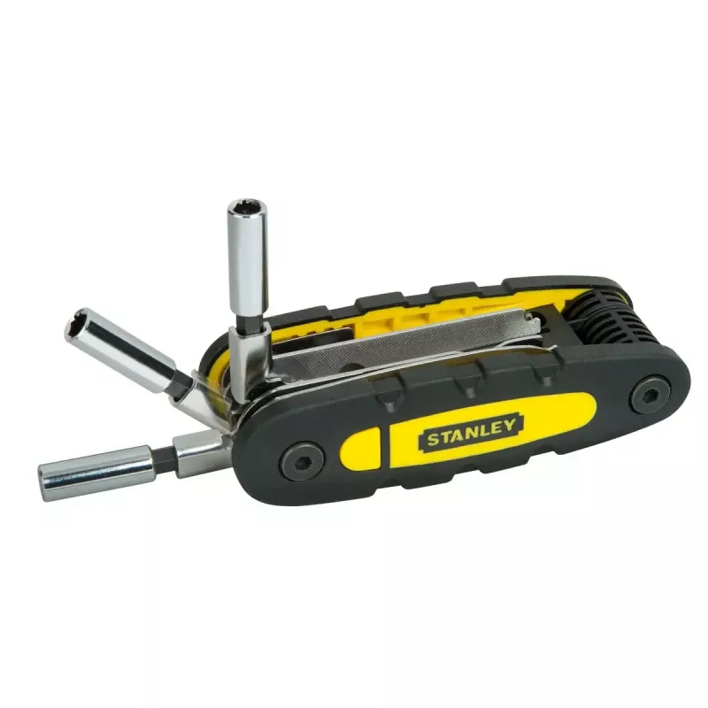 Multi-tool STANLEY 14-in-1 folding locking tool, black/yellow, 14 functions