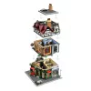 LEGO Icons building kit 10350 Tudor Corner House — 3,266 pieces, 8 minifigures, age 18+, 260×250×310 mm