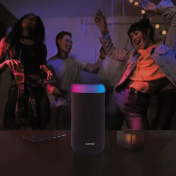 Hama Shine 2.0 Stereo portable speaker Black 30 W