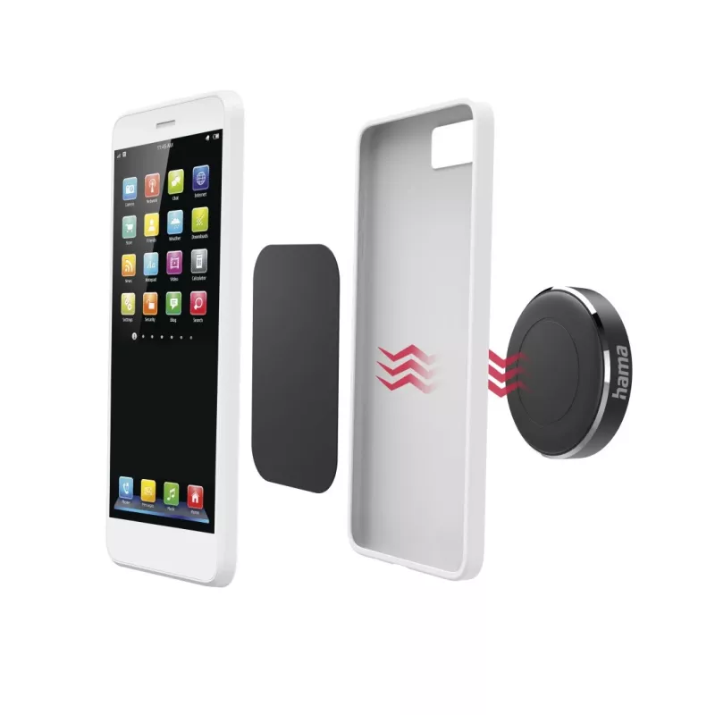 Passive Holder Hama Magnet 00201518 Black Mobile Phone Smartphone
