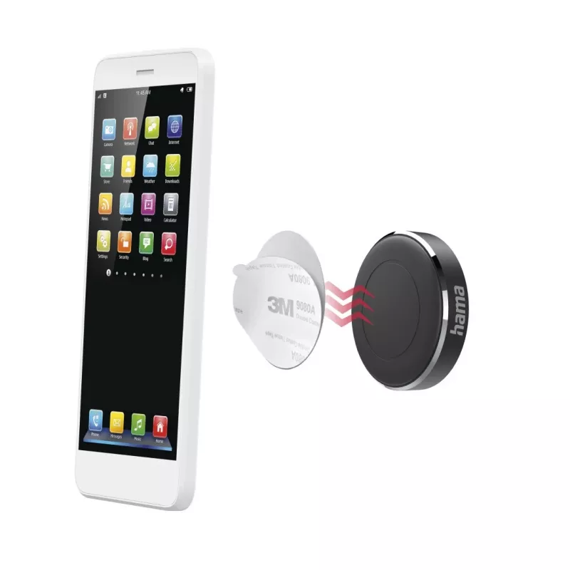 Passive Holder Hama Magnet 00201518 Black Mobile Phone Smartphone