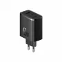 Fast charger Baseus Cube Pro 65W — 3 ports (2×USB-C, 1×USB-A), 110–240V, AC indoor, universal compatibility, black, 0.154 kg