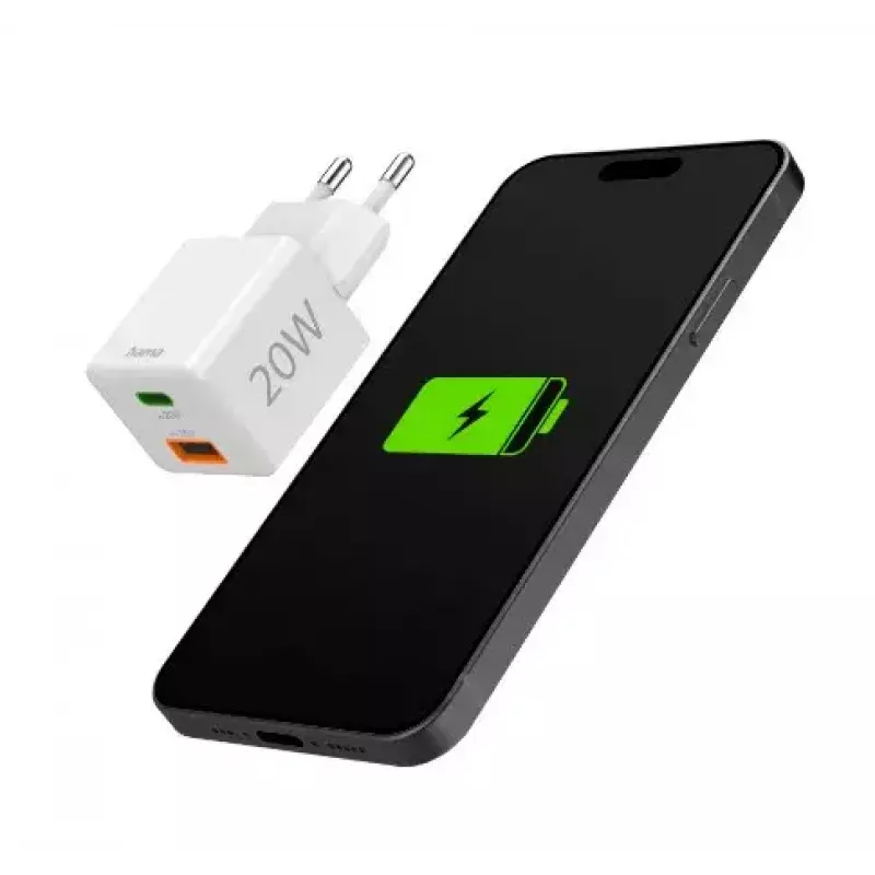 Hama 00201991 mobile device charger Headset, Power bank, Smartphone, Tablet White AC Fast charging Indoor