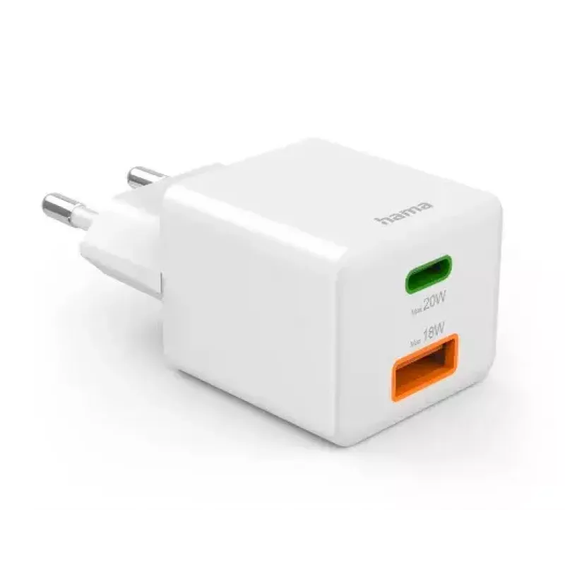 Hama 00201991 mobile device charger Headset, Power bank, Smartphone, Tablet White AC Fast charging Indoor