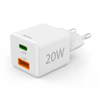 Hama 00201991 mobile device charger Headset, Power bank, Smartphone, Tablet White AC Fast charging Indoor